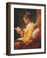 Young Girl Reading, about 1776-Jean-Honoré Fragonard-Framed Giclee Print