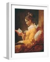 Young Girl Reading, about 1776-Jean-Honoré Fragonard-Framed Giclee Print