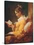 Young Girl Reading, about 1776-Jean-Honoré Fragonard-Stretched Canvas