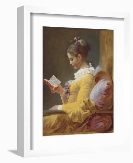 Young Girl Reading, C. 1770-Jean Honore Fragonard-Framed Art Print