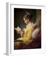 Young Girl Reading-Jean-Honoré Fragonard-Framed Giclee Print