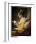 Young Girl Reading-Jean-Honoré Fragonard-Framed Giclee Print