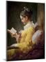 Young Girl Reading-Jean-Honoré Fragonard-Mounted Giclee Print