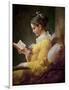 Young Girl Reading-Jean-Honoré Fragonard-Framed Giclee Print