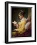 Young Girl Reading-Jean-Honoré Fragonard-Framed Premium Giclee Print