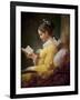 Young Girl Reading-Jean-Honoré Fragonard-Framed Giclee Print