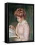Young Girl Reading-Pierre-Auguste Renoir-Framed Stretched Canvas