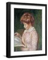 Young Girl Reading-Pierre-Auguste Renoir-Framed Giclee Print