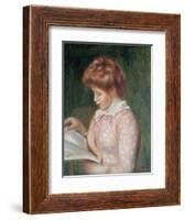 Young Girl Reading-Pierre-Auguste Renoir-Framed Giclee Print