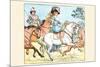 Young Girl Rides a White Horse Followed by a Suitor-Randolph Caldecott-Mounted Premium Giclee Print