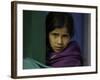 Young Girl's Face, Nepal-David D'angelo-Framed Photographic Print