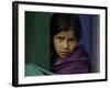 Young Girl's Face, Nepal-David D'angelo-Framed Photographic Print