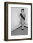 Young Girl Scout Makes Oath and Pledge, Ca. 1963-null-Framed Photographic Print