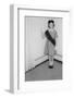 Young Girl Scout Makes Oath and Pledge, Ca. 1963-null-Framed Photographic Print