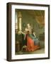 Young Girl Seated before a Window-Thomas Wyck-Framed Giclee Print