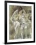 Young Girl Seated with Flowers-Jules Pascin-Framed Giclee Print