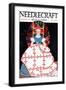 Young Girl Sews A Quilt-Needlecraft Magazine-Framed Art Print