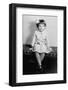 Young Girl Sits on a Sofa, Ca. 1933-null-Framed Photographic Print