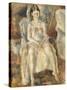 Young Girl Sitting-Jules Pascin-Stretched Canvas