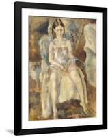 Young Girl Sitting-Jules Pascin-Framed Giclee Print