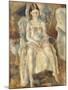 Young Girl Sitting-Jules Pascin-Mounted Giclee Print