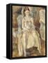 Young Girl Sitting-Jules Pascin-Framed Stretched Canvas