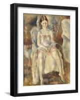 Young Girl Sitting-Jules Pascin-Framed Giclee Print