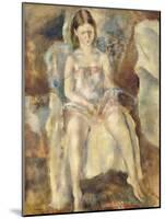 Young Girl Sitting-Jules Pascin-Mounted Giclee Print