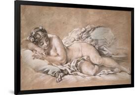 Young Girl Sleeping, c.1758-Francois Boucher-Framed Giclee Print