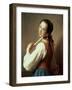 Young Girl Wearing a Pearl Earring-Pietro Antonio Rotari-Framed Giclee Print