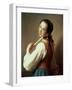 Young Girl Wearing a Pearl Earring-Pietro Antonio Rotari-Framed Giclee Print