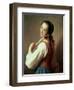 Young Girl Wearing a Pearl Earring-Pietro Antonio Rotari-Framed Giclee Print