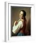 Young Girl Wearing a Pearl Earring-Pietro Antonio Rotari-Framed Giclee Print