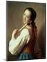 Young Girl Wearing a Pearl Earring-Pietro Antonio Rotari-Mounted Giclee Print