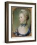 Young Girl with a Cat-Jean-baptiste Perroneau-Framed Giclee Print