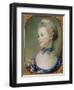 Young Girl with a Cat-Jean-baptiste Perroneau-Framed Giclee Print