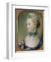 Young Girl with a Cat-Jean-baptiste Perroneau-Framed Giclee Print