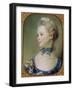 Young Girl with a Cat-Jean-baptiste Perroneau-Framed Giclee Print