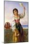 Young Girl with a Distaff-Joseph Bouvier-Mounted Giclee Print