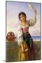 Young Girl with a Distaff-Joseph Bouvier-Mounted Giclee Print