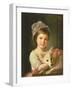 Young Girl with a Dog, 1776-New Guinean-Framed Giclee Print