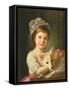 Young Girl with a Dog, 1776-New Guinean-Framed Stretched Canvas