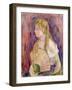 Young Girl with a Fan, 1893-Berthe Morisot-Framed Giclee Print