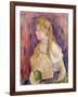 Young Girl with a Fan, 1893-Berthe Morisot-Framed Giclee Print