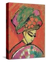 Young Girl with a Flowered Hat-Alexej Von Jawlensky-Stretched Canvas