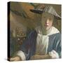 Young Girl with a Flute, C.1665-70-Johannes Vermeer-Stretched Canvas