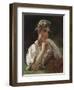 Young Girl with a Garland-Firs Sergeevich Zhuravlev-Framed Giclee Print