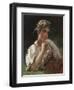 Young Girl with a Garland-Firs Sergeevich Zhuravlev-Framed Giclee Print