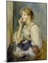 Young girl with a letter. Ca. 1895-Pierre-Auguste Renoir-Mounted Giclee Print