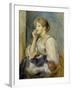 Young girl with a letter. Ca. 1895-Pierre-Auguste Renoir-Framed Giclee Print
